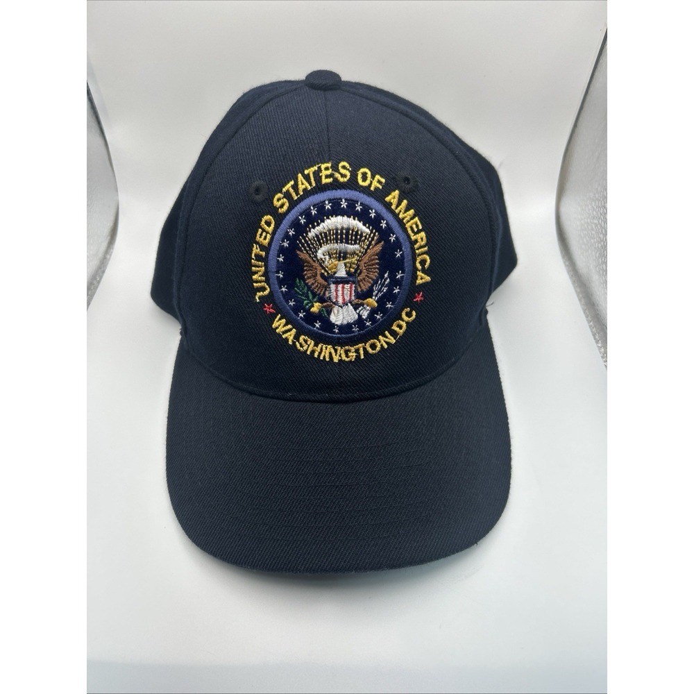 Vintage‎ U.S. Department of State Snapback Mesh Trucker Hat Cap Blue Eagle RARE